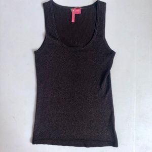 Charlotte Brown Metallic Tank Top